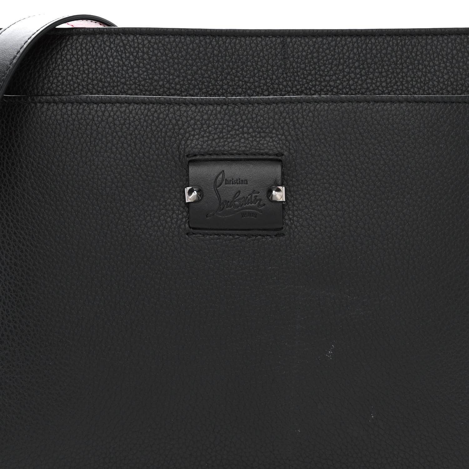 Christian Louboutin Calfskin Skypouch Crossbody Clutch Black 8 of 12