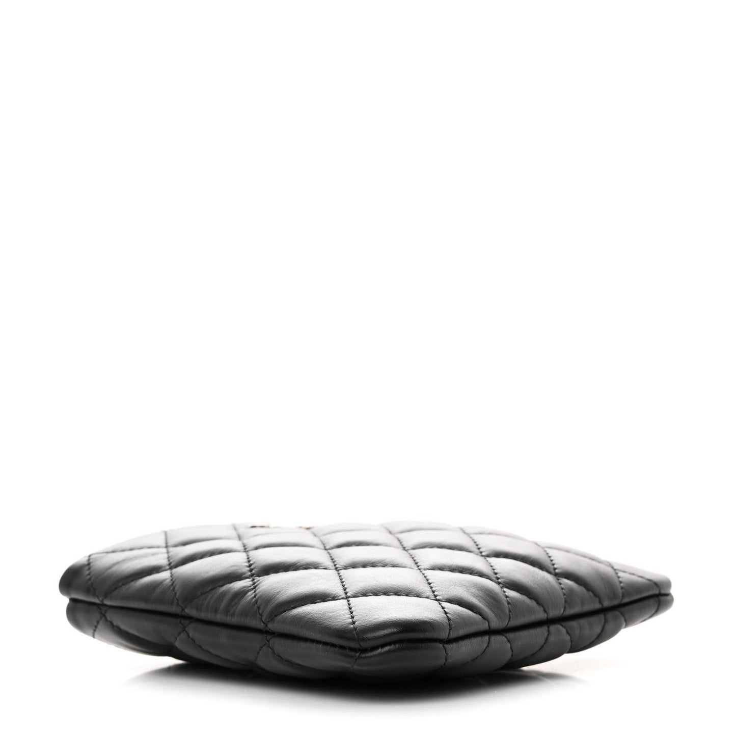 Lambskin Quilted Crossbody Bag Black