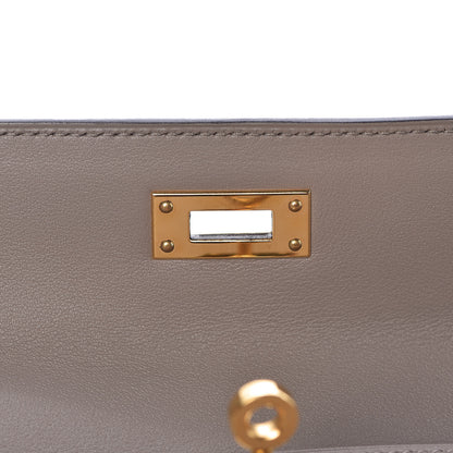 Hermes Swift Kelly Cut Clutch Pochette Gris Asphalt 13 of 28