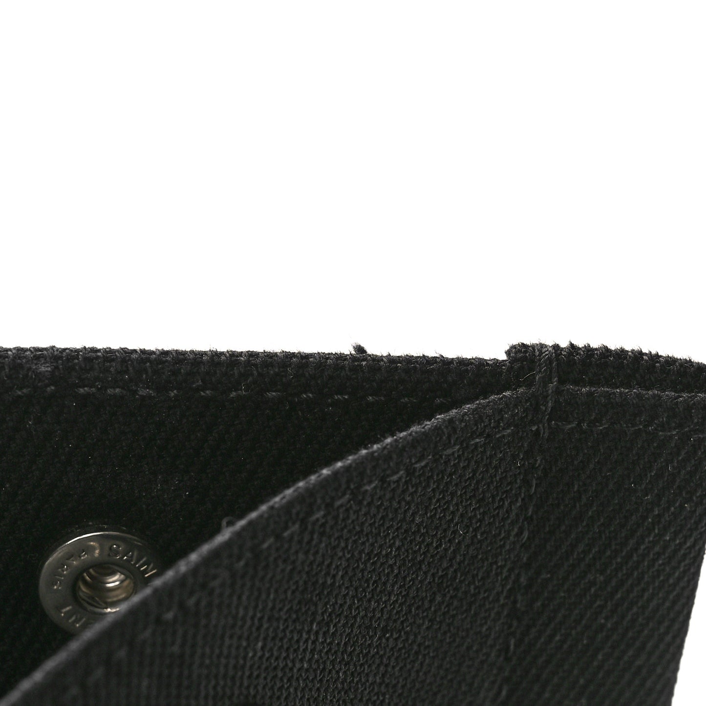 Linen Calfskin Rive Gauche North South Tote Black