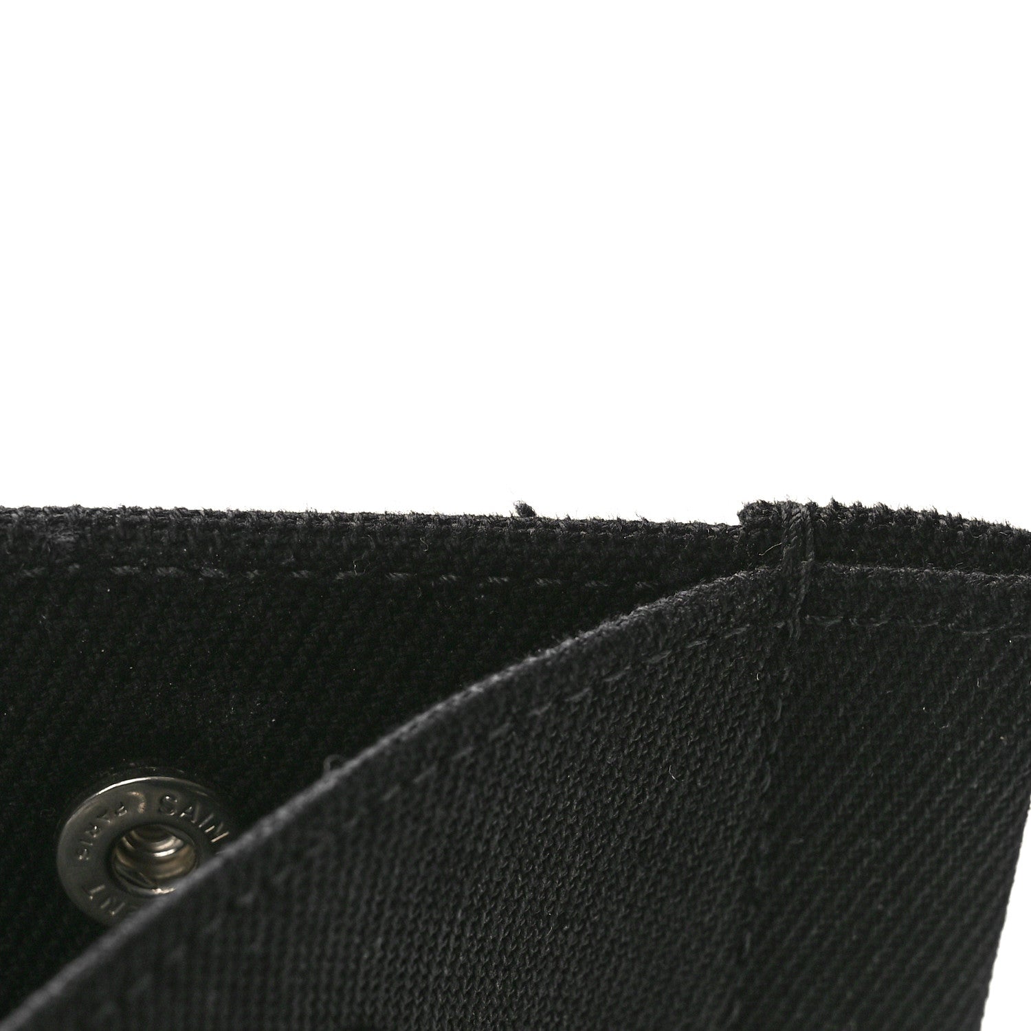Saint Laurent Linen Calfskin Rive Gauche North South Tote Black 13 of 14