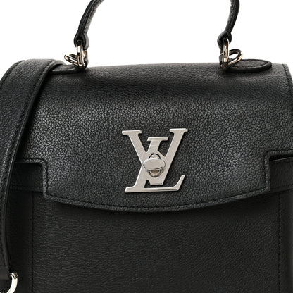 Louis Vuitton Calfskin Lockme Ever BB Black 8 of 10