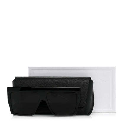 Celine Acetate Flat Top Rectangular Sunglasses CL400921 Black 8 of 8
