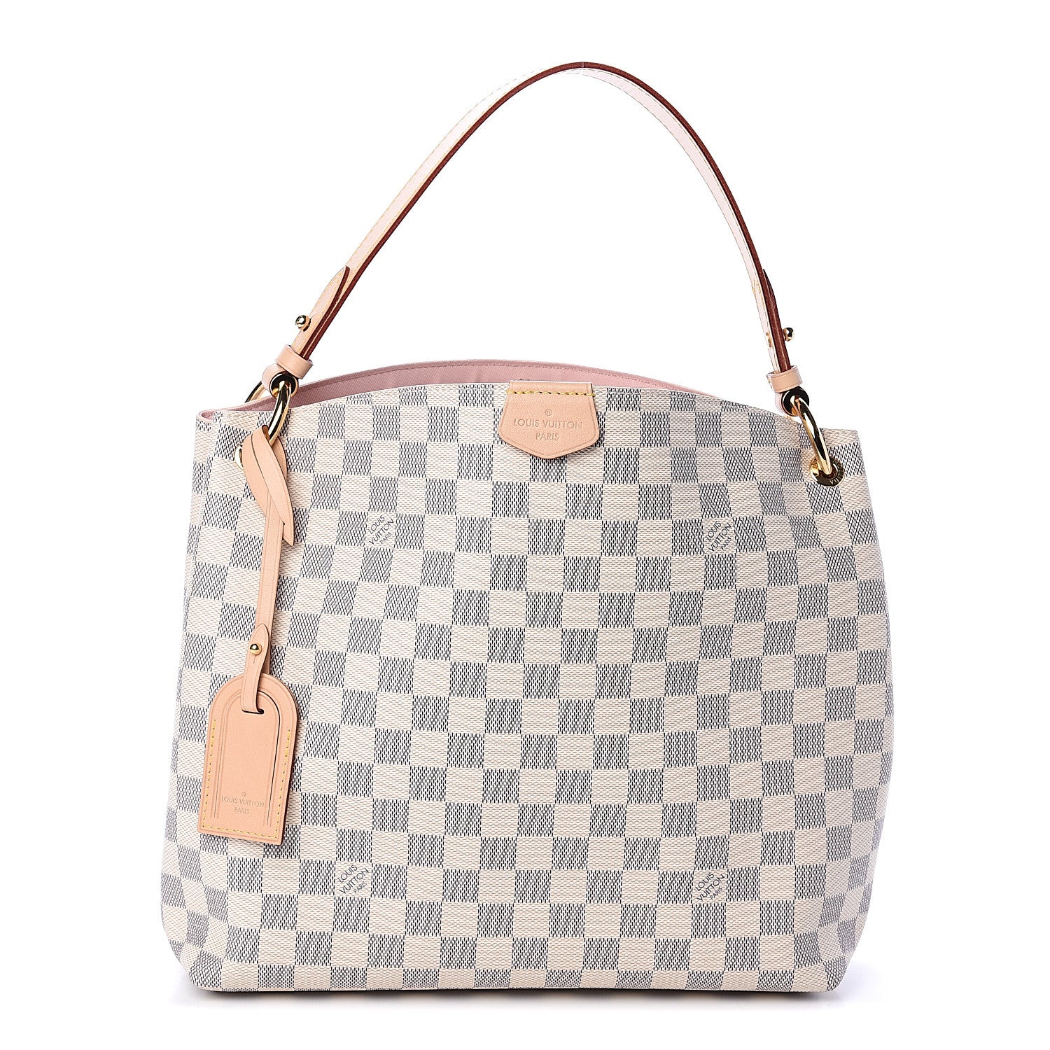 Louis Vuitton Damier Azur Graceful PM Rose Ballerine 1 of 8