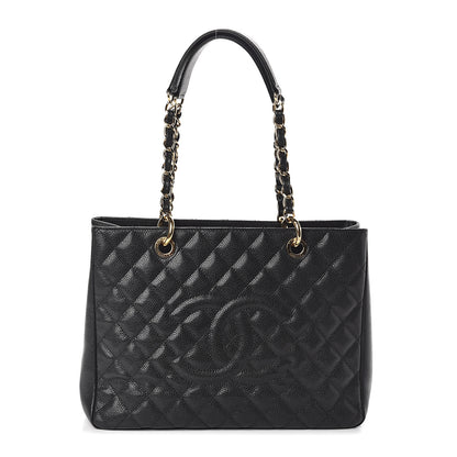 Chanel Caviar Quilted Grand Shopping Tote GST Black 1 of 10
