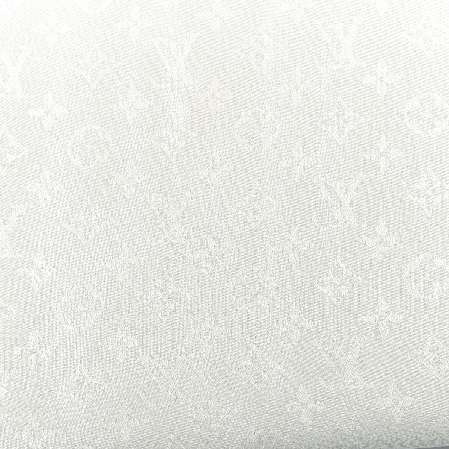 Louis Vuitton Wool Silk Monogram Shawl White 4 of 4
