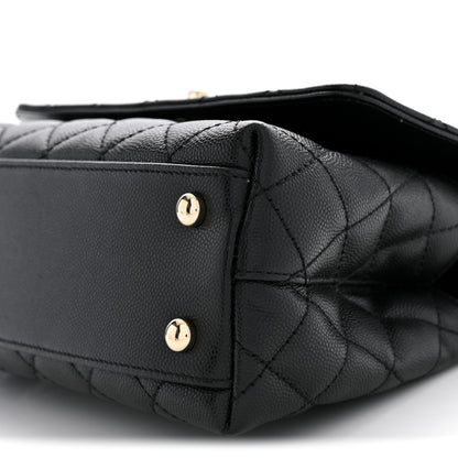 Chanel Caviar Quilted Mini Coco Handle Flap Black 10 of 11