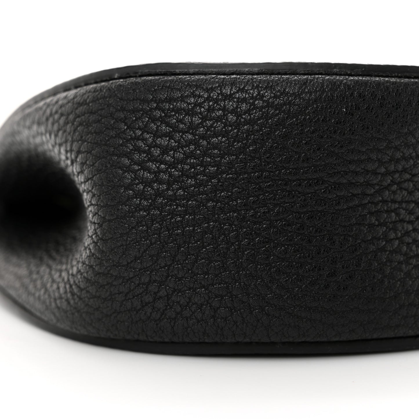 Grained Lambskin Mini Drew Shoulder Bag Black