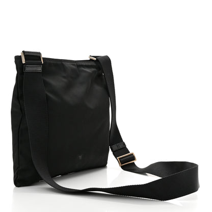 Prada Nylon Vela Flat Messenger Bag Black 3 of 11