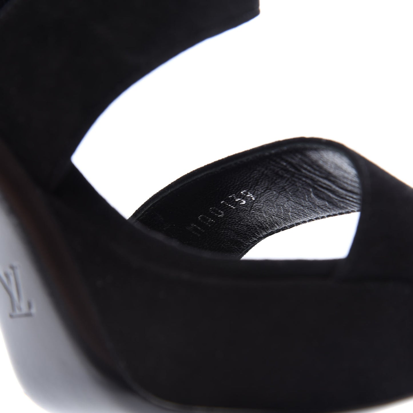 Suede Madeleine Platform Sandal 37 Black