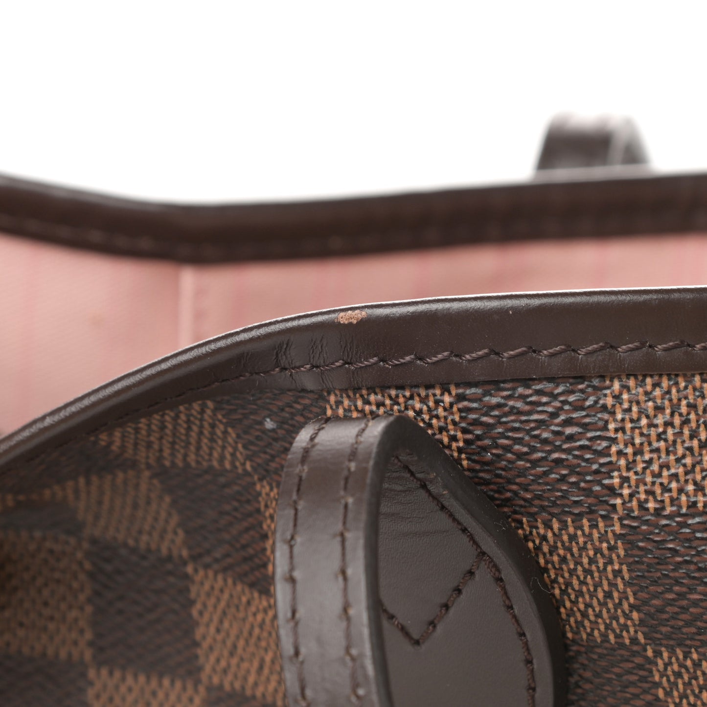Damier Ebene Neo Neverfull MM Rose Ballerine
