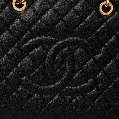 Chanel Caviar Quilted Grand Shopping Tote GST Black 8 of 10