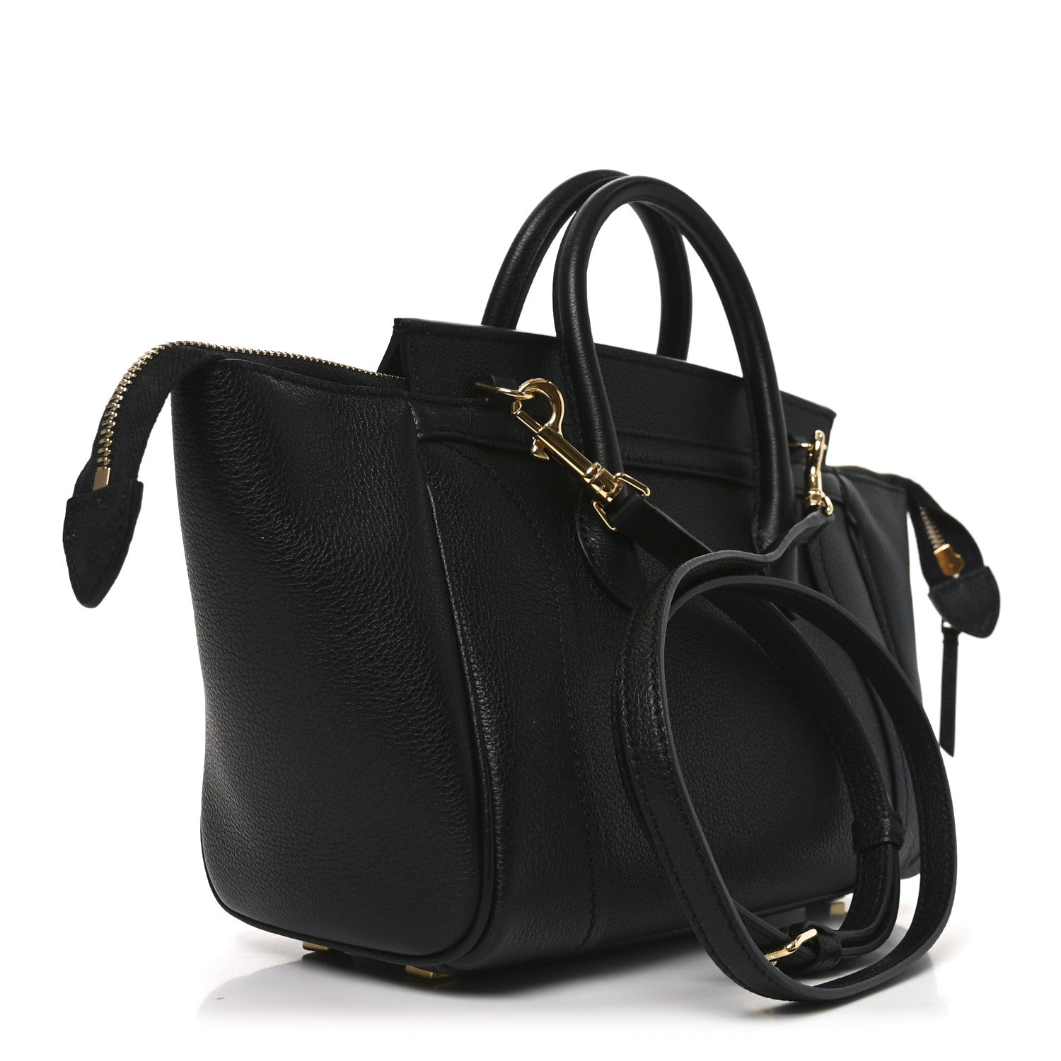 Celine Supple Shiny Lambskin Little New Luggage Black 3 of 9