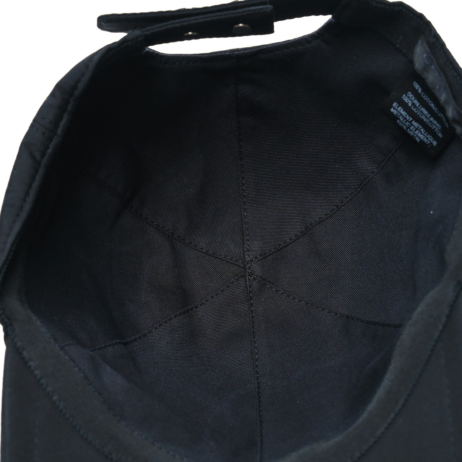 Chanel Cotton CC Cap Hat Black 6 of 7