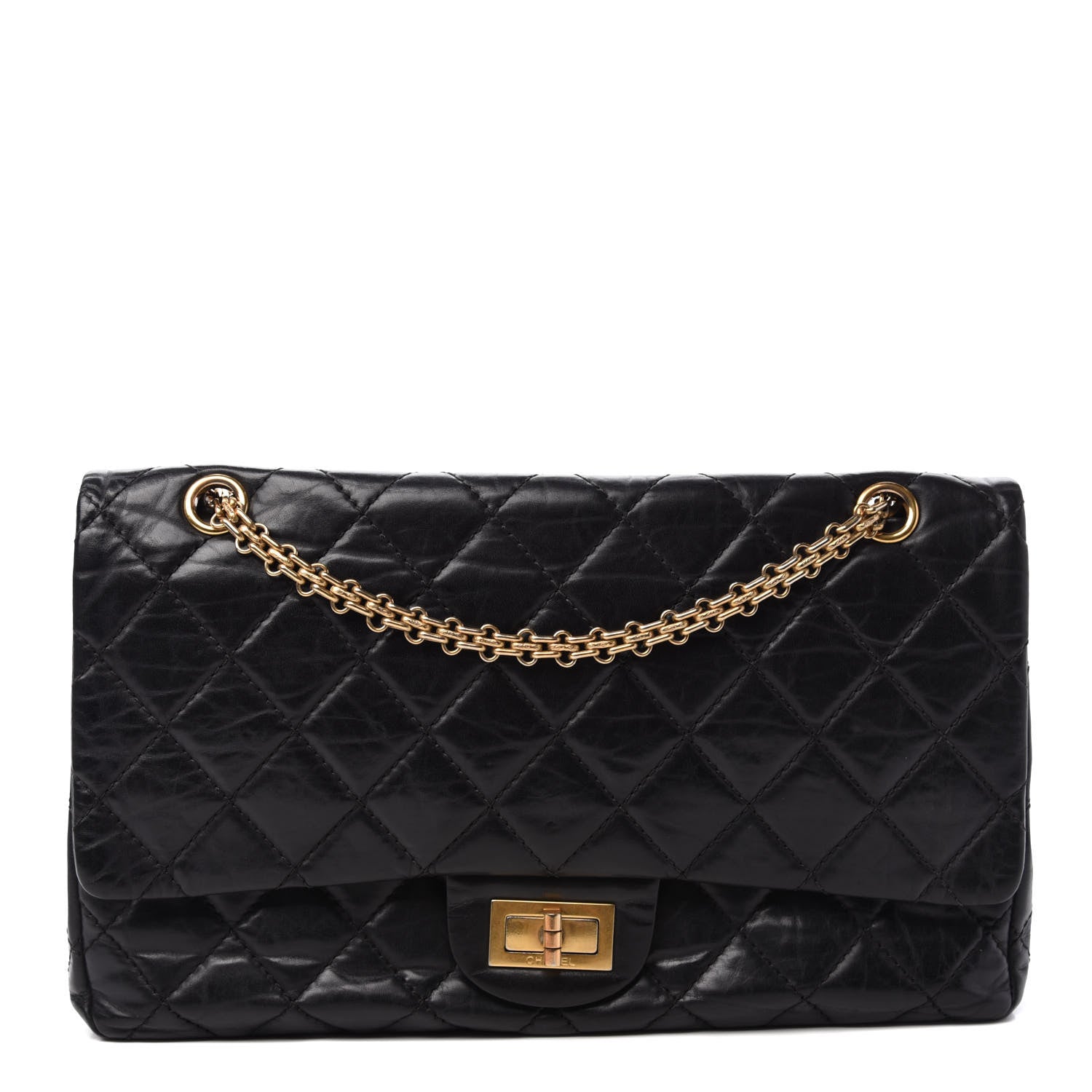 Chanel Aged Calfskin Quilted 2.55 Reissue 227 Flap Black 1 of 10
