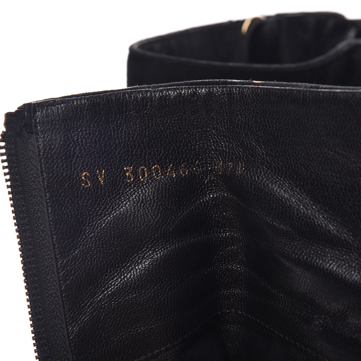Saint Laurent Suede Corset Wedge Boots 37.5 Black 9 of 12
