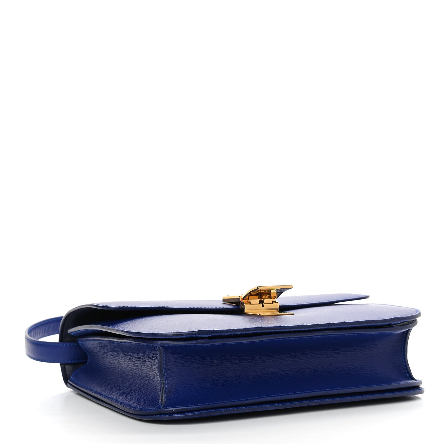 Liege Calfskin Medium Classic Box Flap Bag Indigo