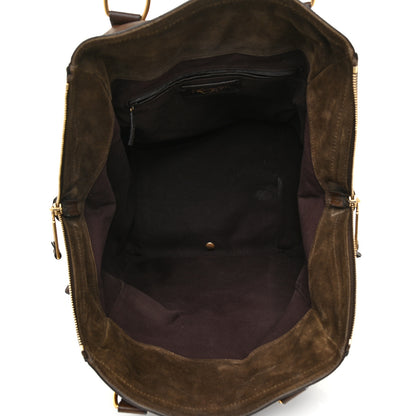 Saint Laurent Calfskin Medium Downtown Tote Brown 5 of 19