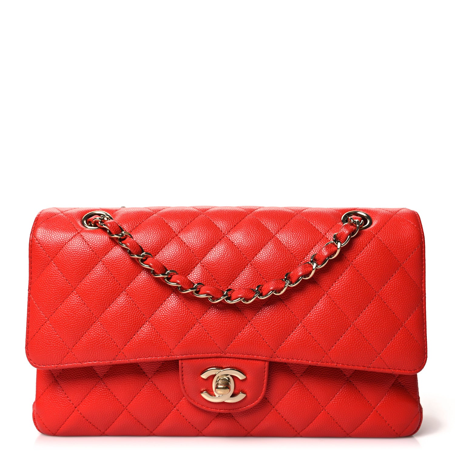 Chanel Caviar Quilted Medium Double Flap Red 1 of 11