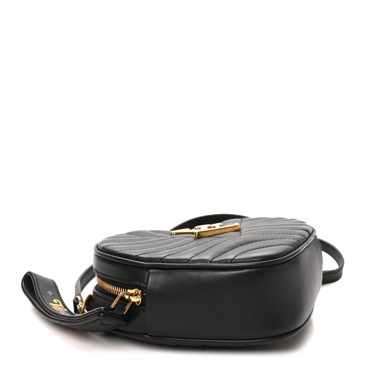 Louis Vuitton Calfskin New Wave Heart Bag Black 4 of 9
