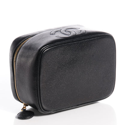 Chanel Caviar Vanity Cosmetic Case Black 4 of 8