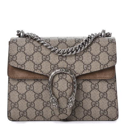 Gucci GG Supreme Monogram Mini Dionysus Shoulder Bag Taupe 1 of 10