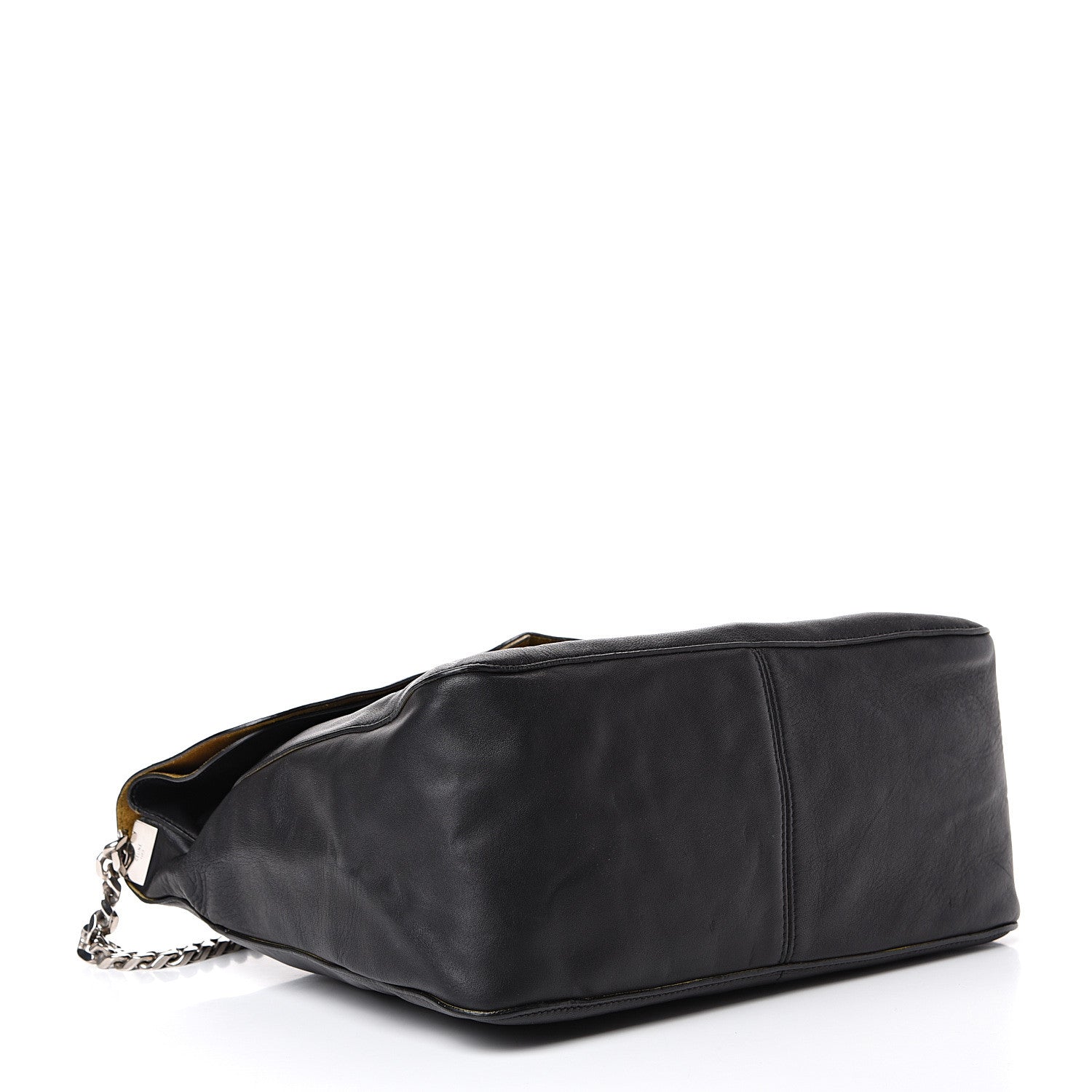 Celine Lambskin Medium Gourmette Shoulder Bag Black 3 of 13