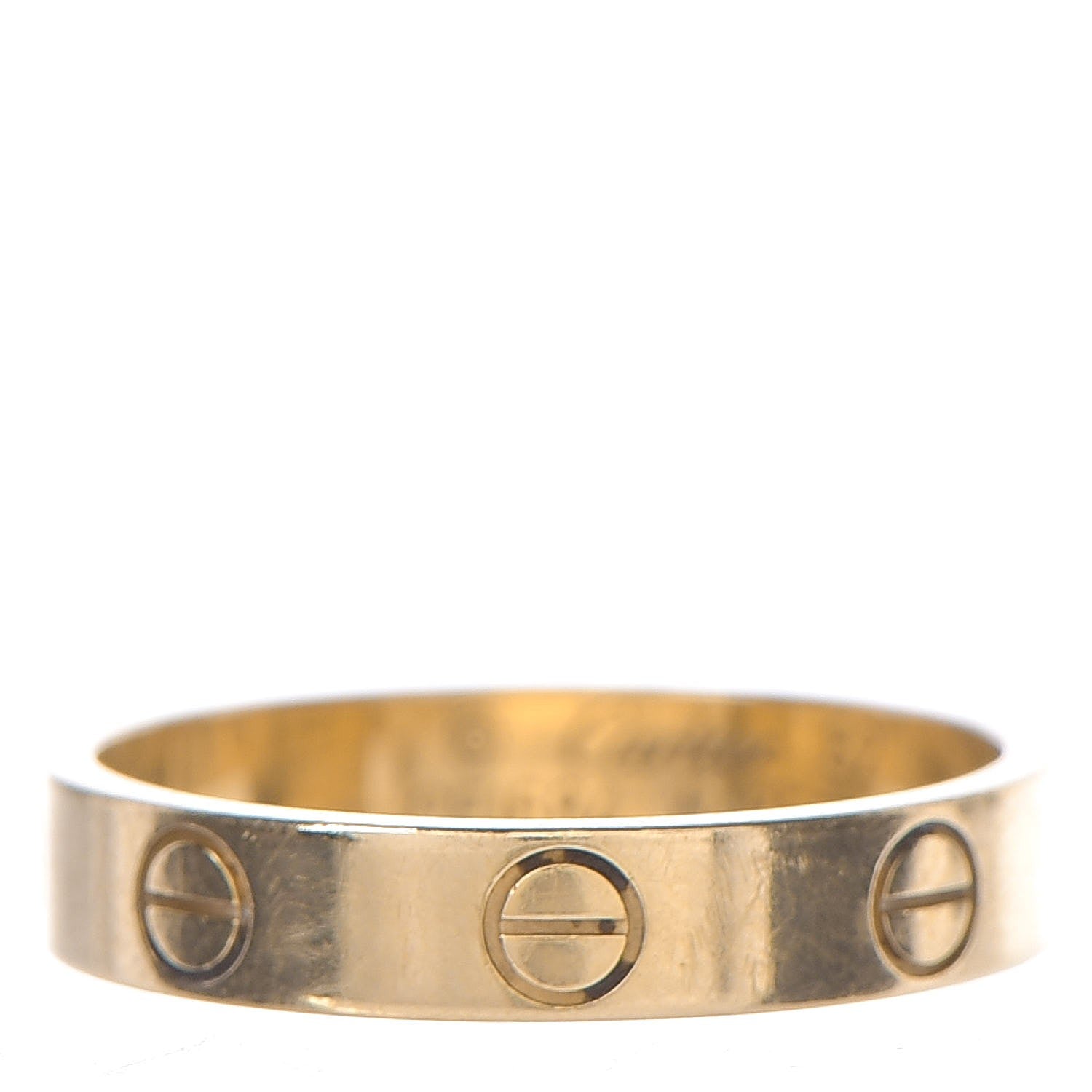 Cartier 18K Yellow Gold 3.5mm LOVE Wedding Band Ring 52 6 1 of 5