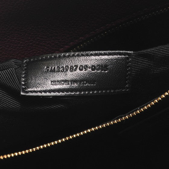 Saint Laurent Grained Calfskin Small Classic Sac De Jour Bordeaux 7 of 18