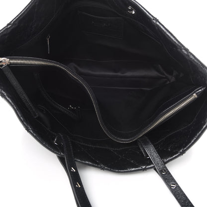 Chanel Glazed Calfskin Large On The Road Tote Black 5 of 11