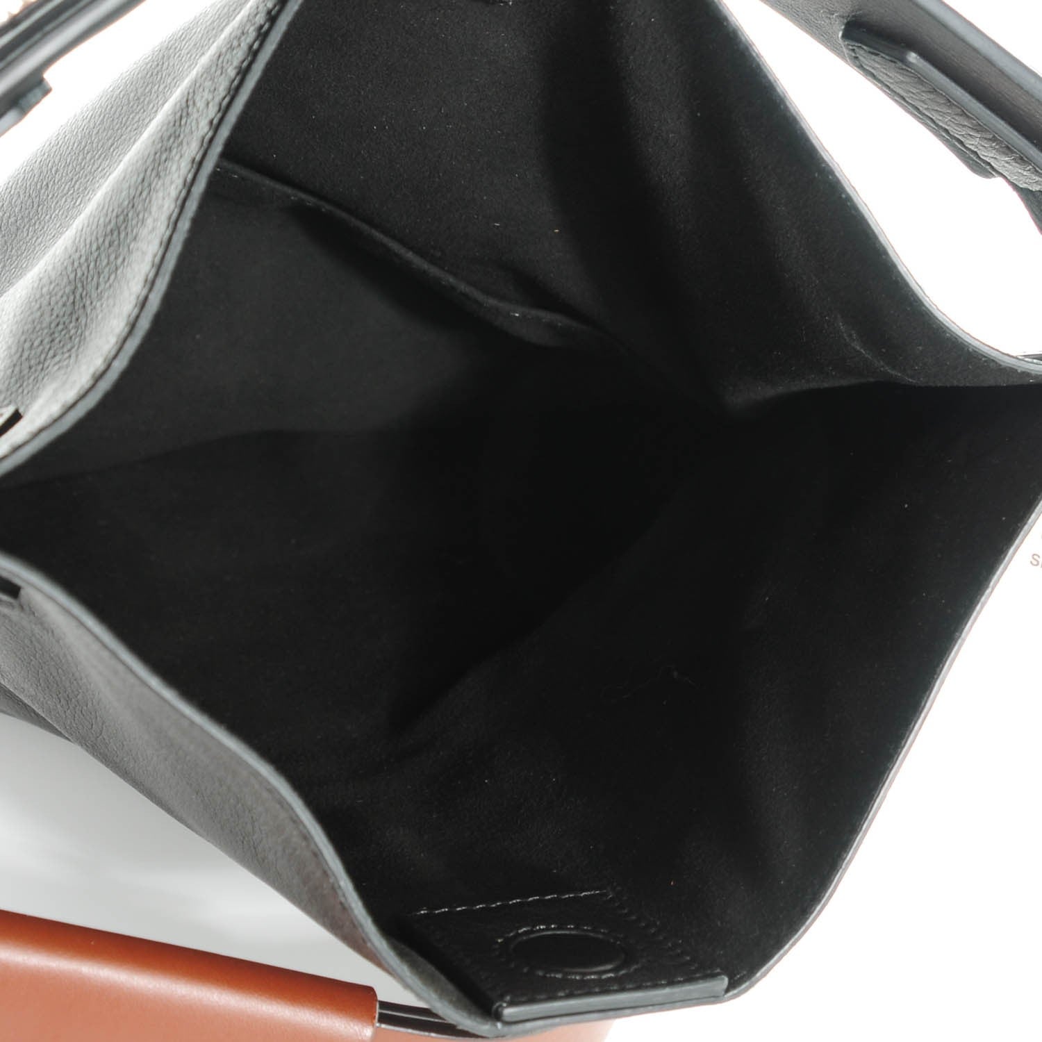 Givenchy Calfskin Studded Postino Fold Over Shoulder Bag Black Pattern 5 of 7