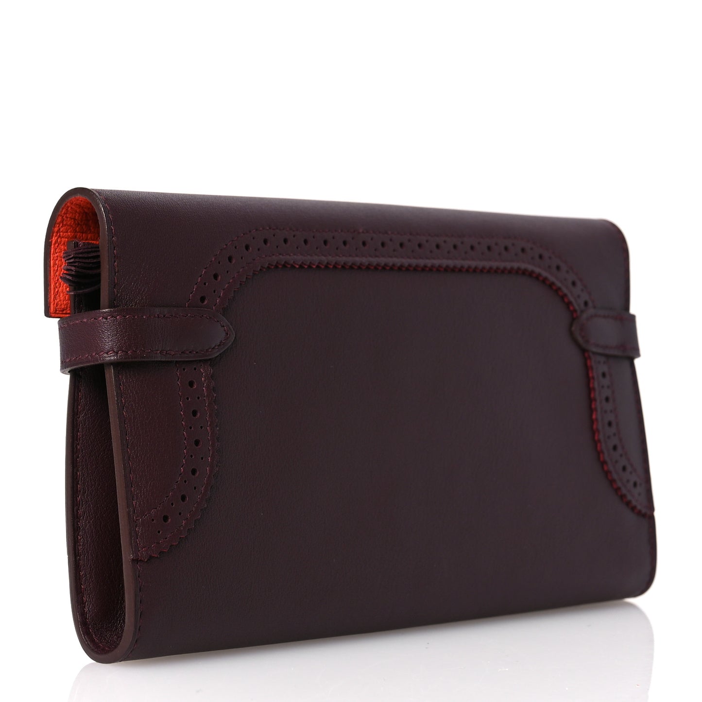 Swift Ghillies Kelly Longue Wallet Bordeaux Orange Poppy