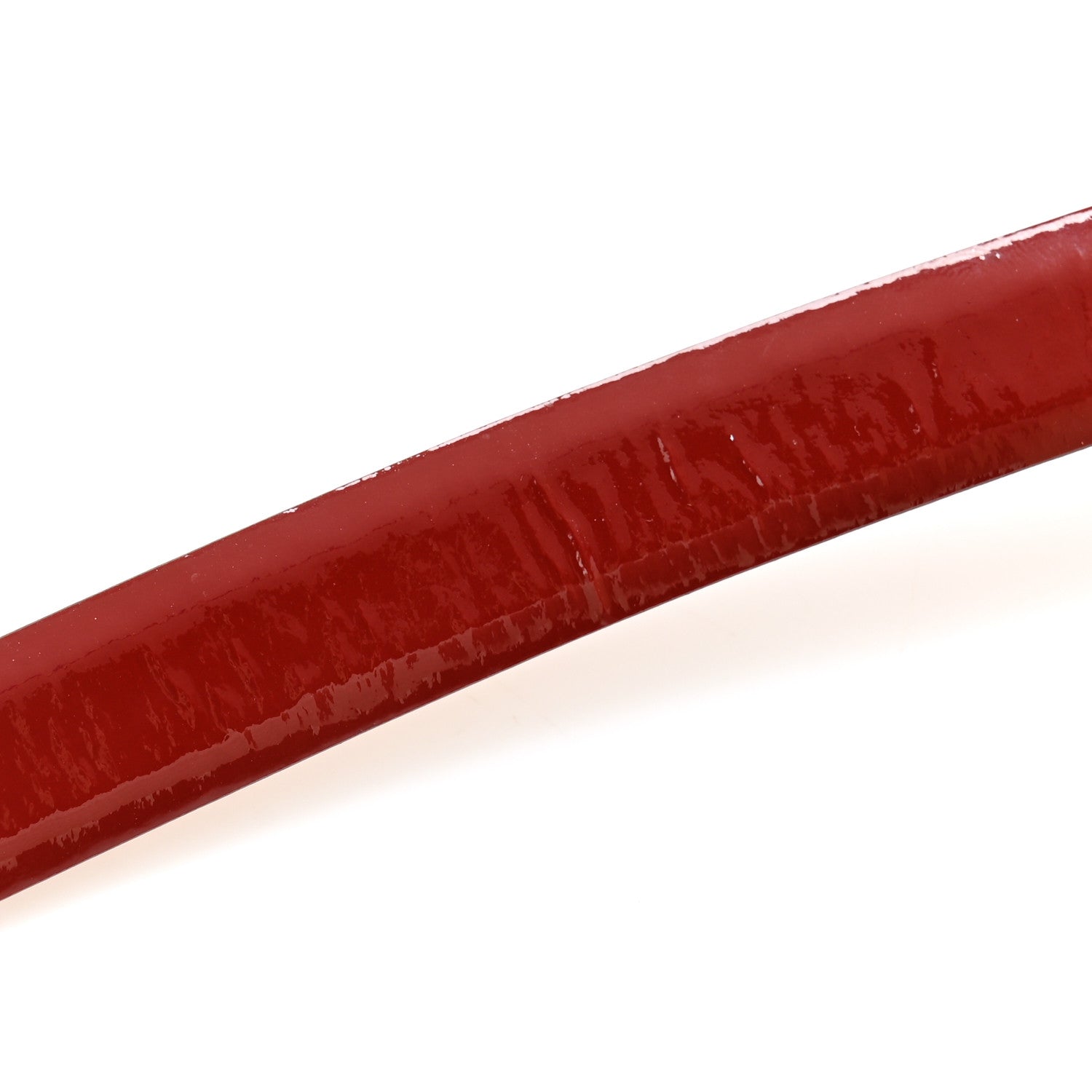 Chanel Patent Calfskin CC Logo Skinny Belt 90 36 Red 8 of 9