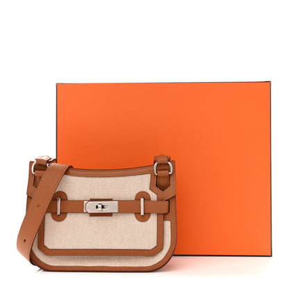 Hermes Toile Swift Mini Jypsiere Ecru Beige Gold 11 of 11