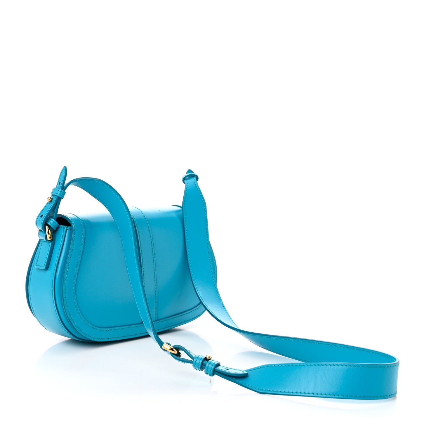 Calfskin Medium Greca Goddess Shoulder Bag Light Blue