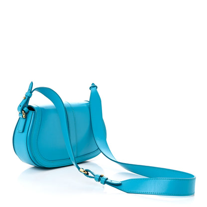 Versace Calfskin Medium Greca Goddess Shoulder Bag Light Blue 3 of 11