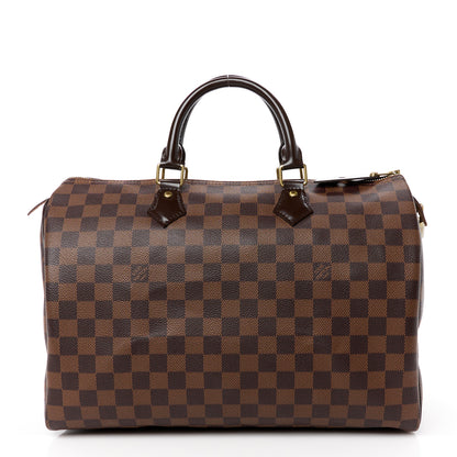 Louis Vuitton Damier Ebene Speedy 35 1 of 13