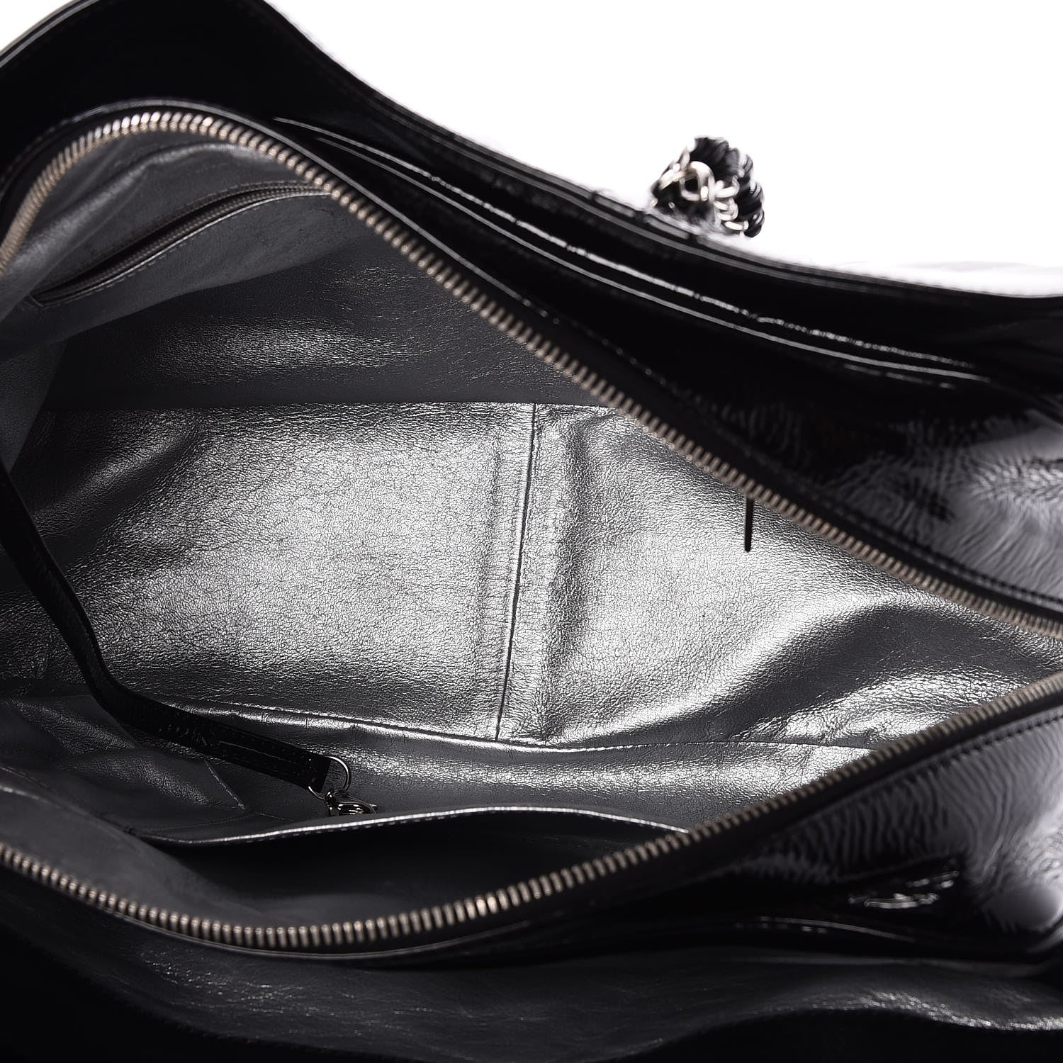 Chanel Patent Calfskin Large Luxe Ligne Tote Black 5 of 7