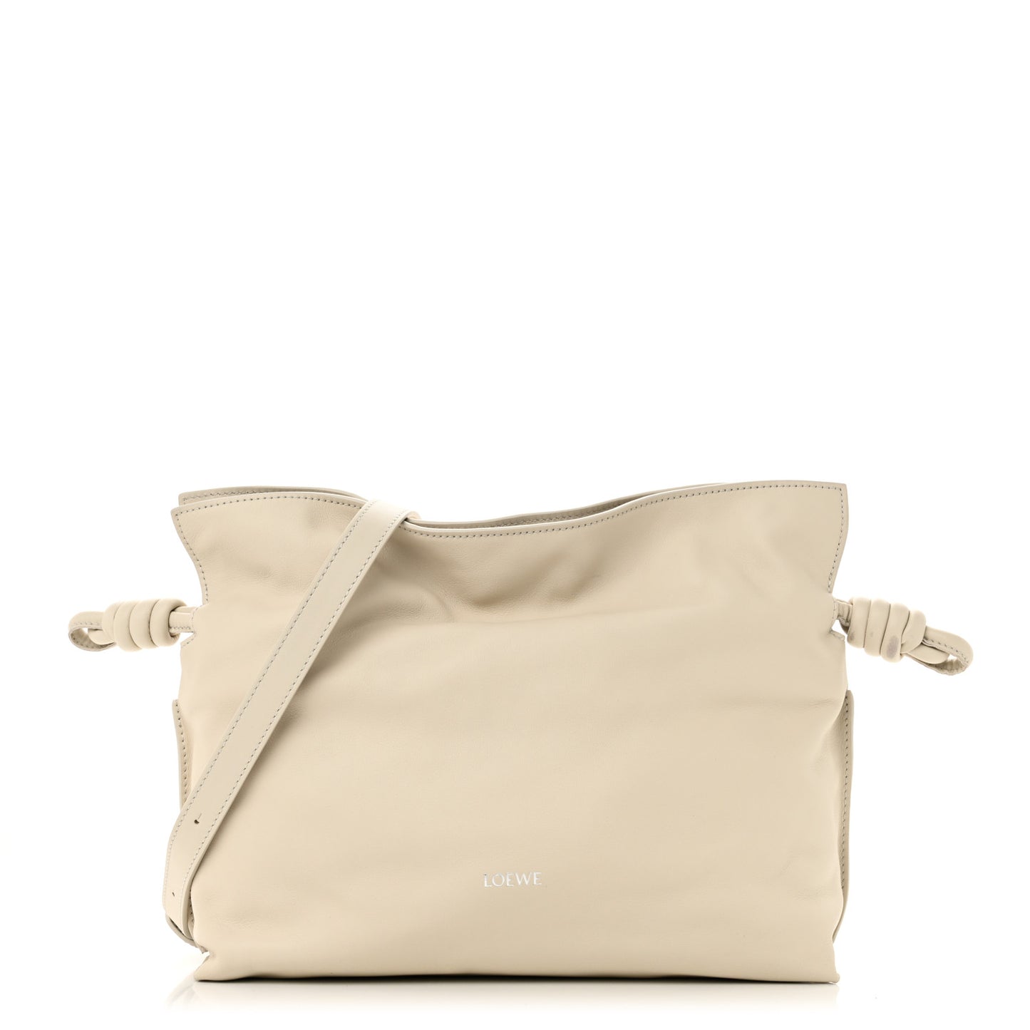 Nappa Calfskin Medium Flamenco Knot Bag Sea Salt