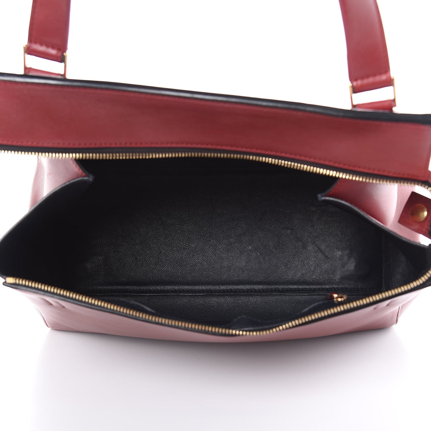 Smooth Calfskin Medium Edge Shoulder Bag Red