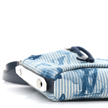 Louis Vuitton Hickory Stripes Denim Monogram Watercolor Sac Marin BB Blue 8 of 10