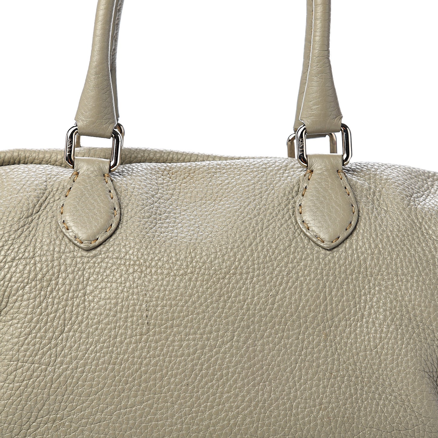 Calfskin Romano Selleria Tote Grey