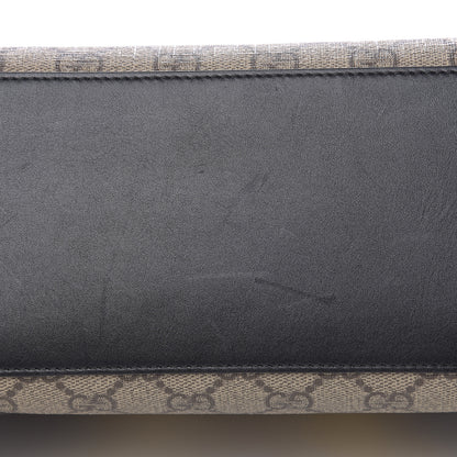 Gucci Nappa GG Supreme Monogram Medium Osiride Top Handle Bag Black Oro Vecchio Beige Ebony 19 of 19