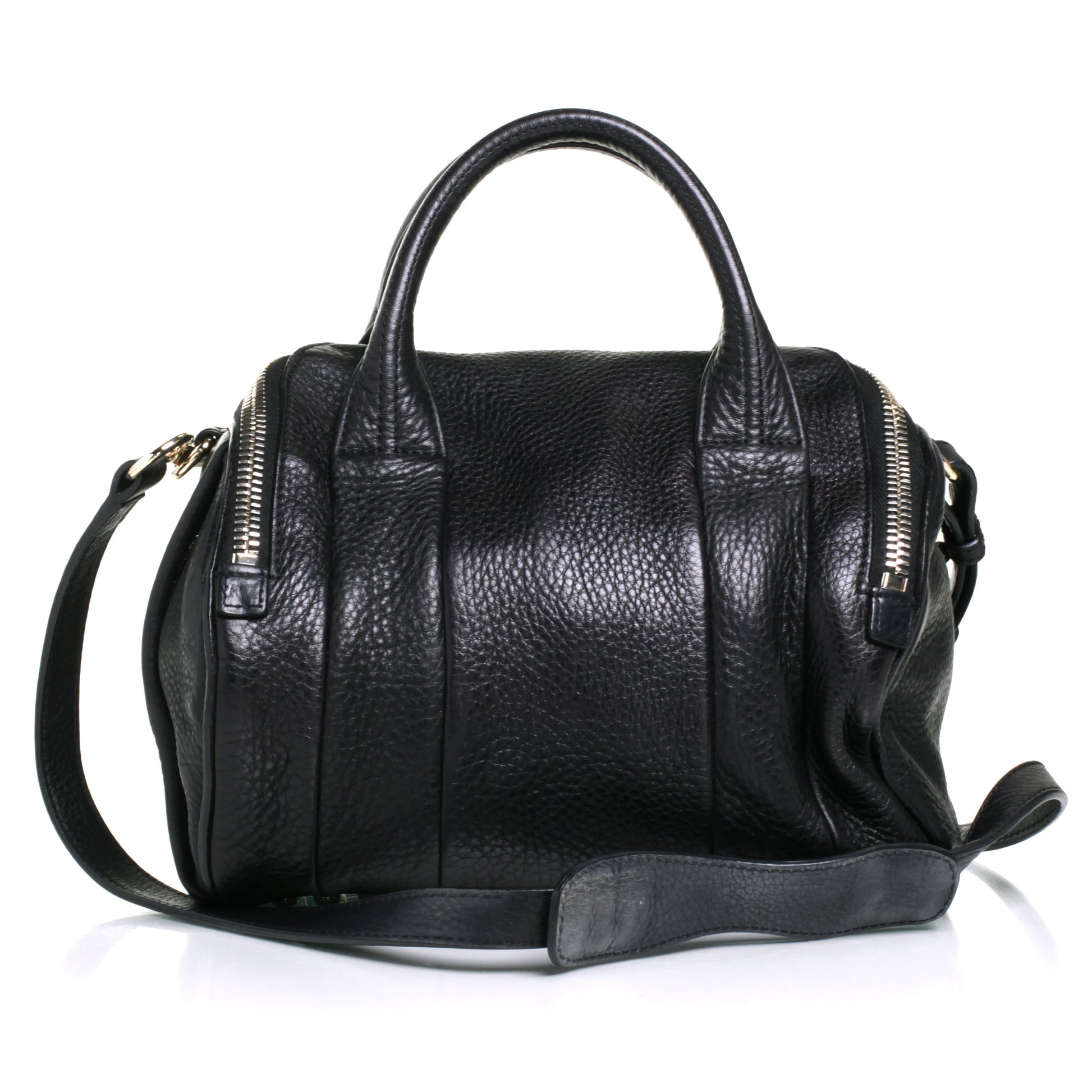Alexander Wang Pebbled Leather Rockie Black w Pale Gold Hardware 1 of 7