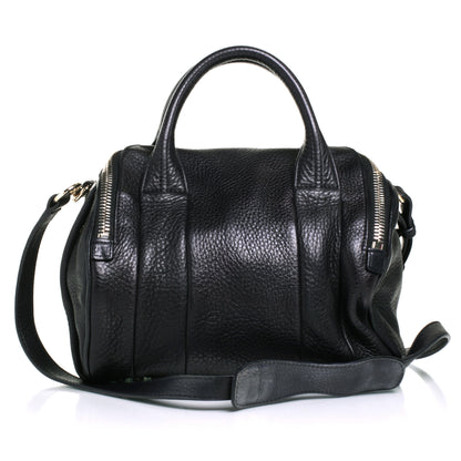 Alexander Wang Pebbled Leather Rockie Black w Pale Gold Hardware 1 of 7