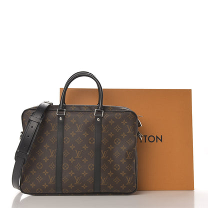 Louis Vuitton Monogram Macassar Porte-Documents Voyage PM 9 of 9