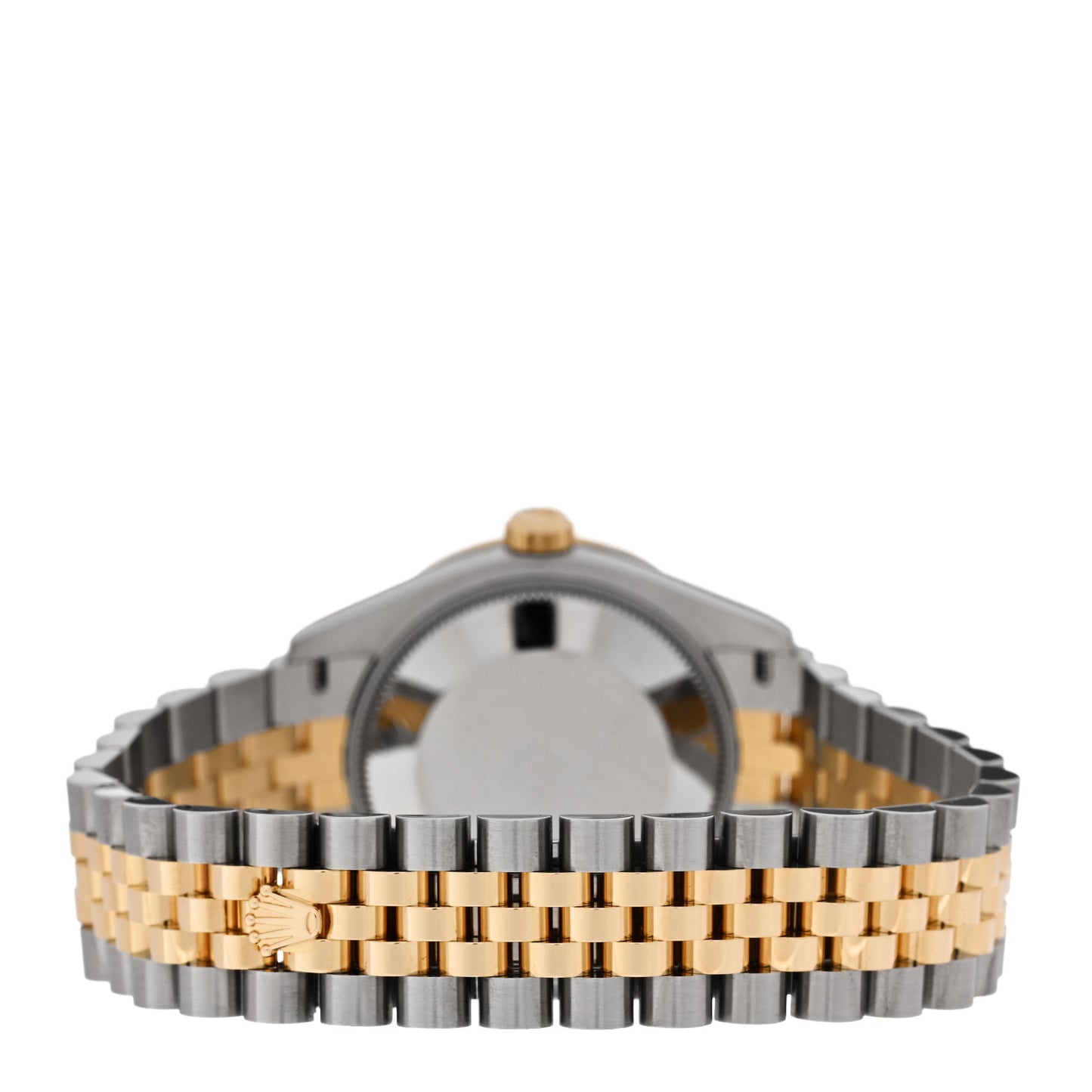 Stainless Steel 18K Yellow Gold Diamond Bezel 31mm Oyster Perpetual Datejust Watch Green Floral 278383RBR