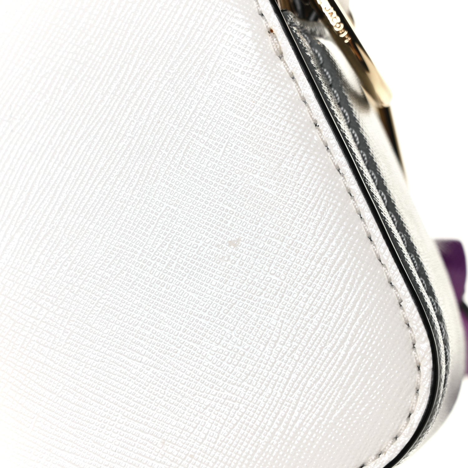 Marc Jacobs Saffiano Small Snapshot Camera Bag Moon White Multi 12 of 12