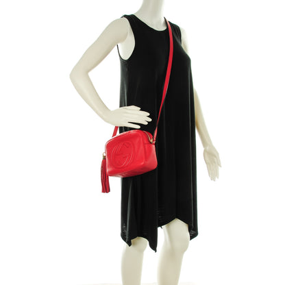 Gucci Pebbled Calfskin Small Soho Disco Bag Tabasco Red 2 of 9