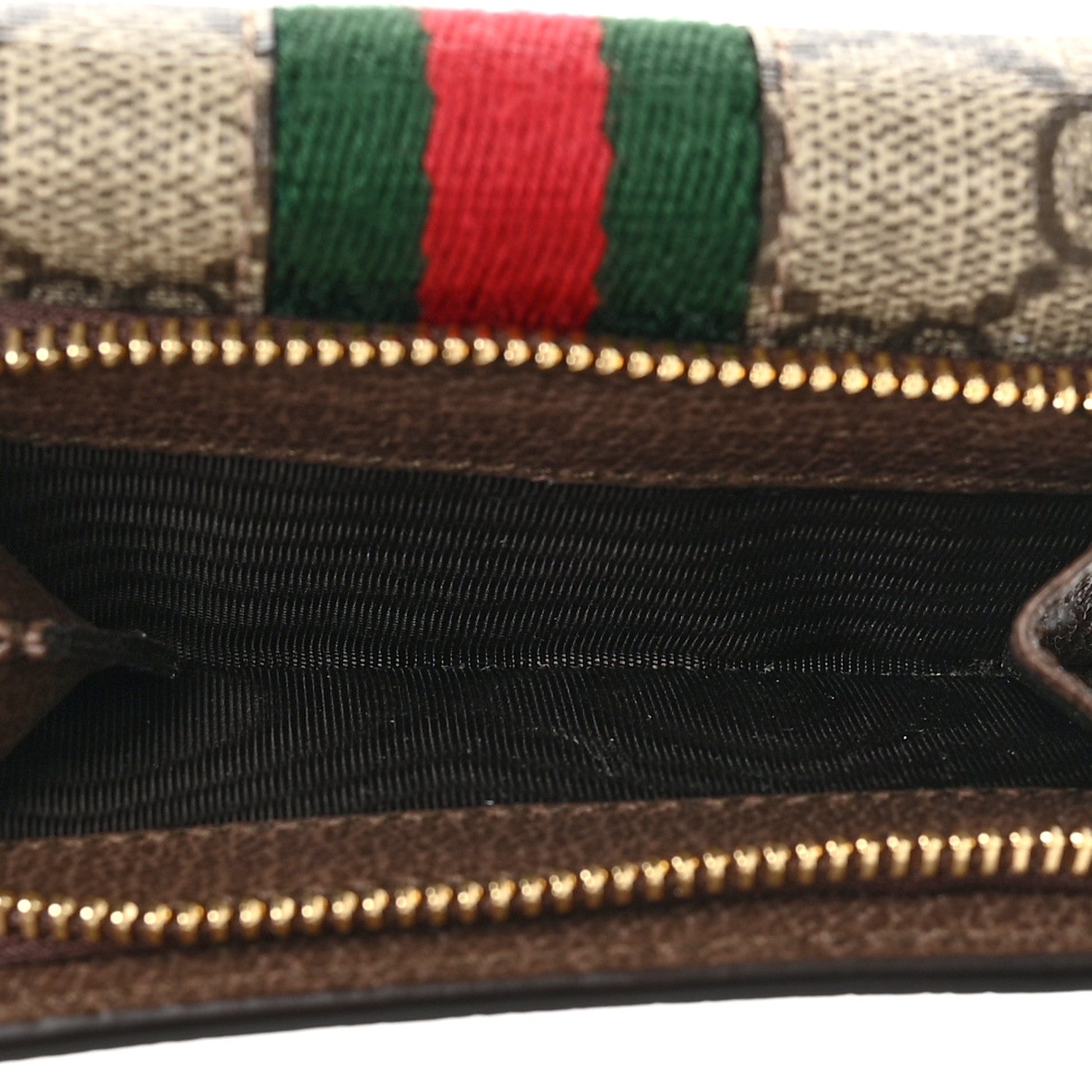 Gucci GG Supreme Monogram Web Ophidia Bi-Fold Wallet Beige New Acero 6 of 7